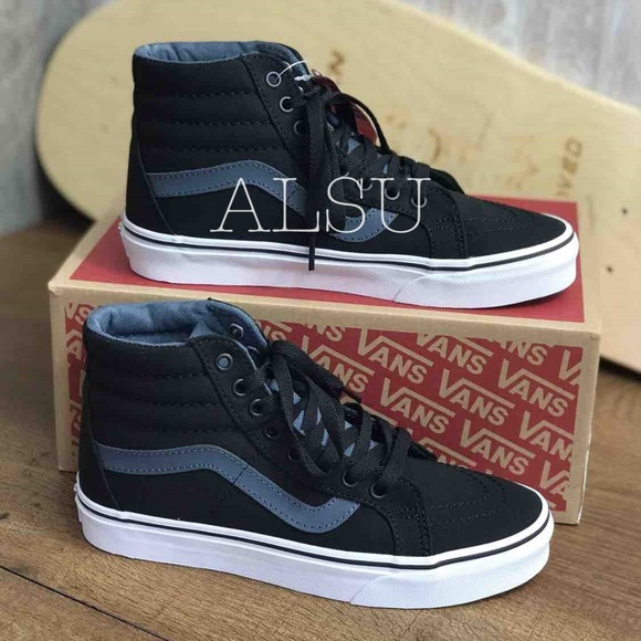 NWT VANS SK8-HI Reissue Canvas Black Dark Slate W - Picture 6 of 8